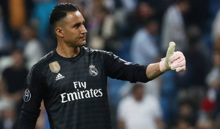 Keylor Navas en un partido del Real Madrid.