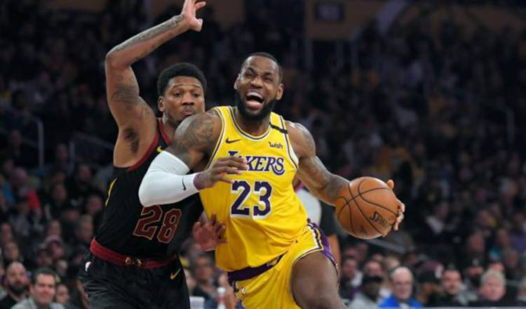 LeBron James de los Lakers (23) Foto:AP