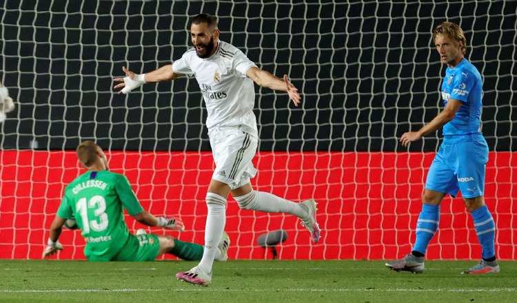 Karim Benzema la esperanza goleadora del Real Madrid. Foto:EFE