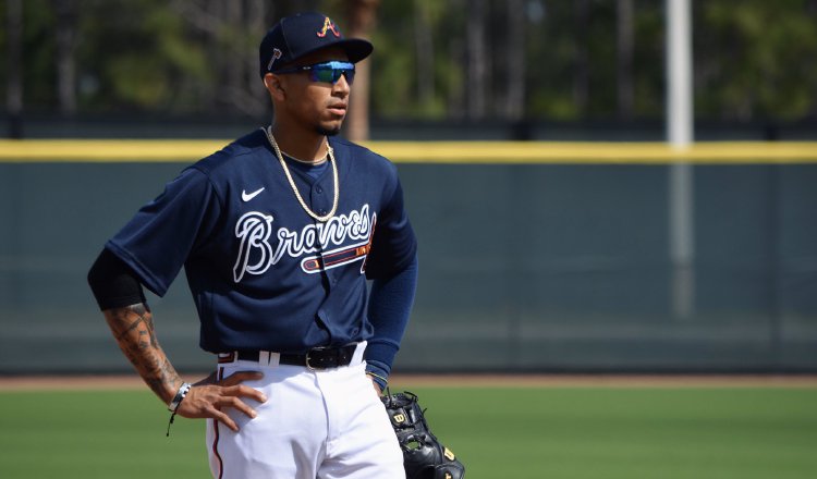 Johan Camargo con los Bravos de Atlanta. Foto:@Braves