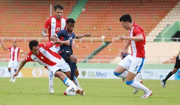 República Dominicana perdió ayer ante Puerto Rico por la mínima. Foto:@sedofutbol