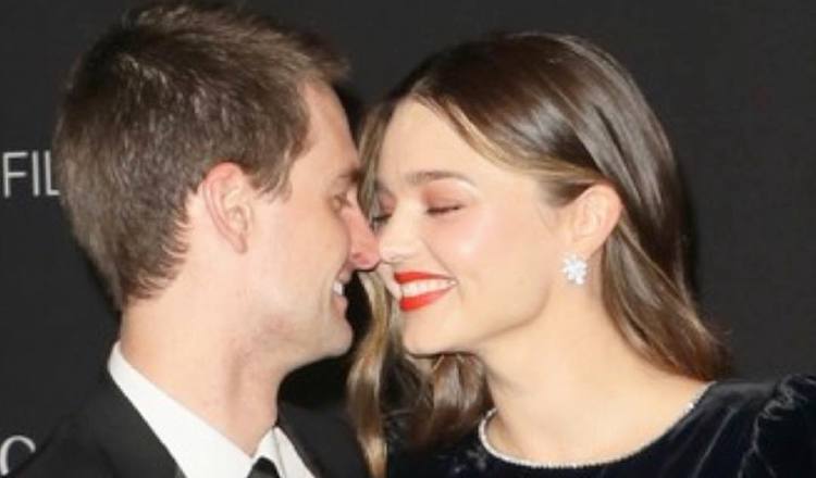 Evan Spiegel y  la modelo Miranda Kerr /Foto: Instagram 