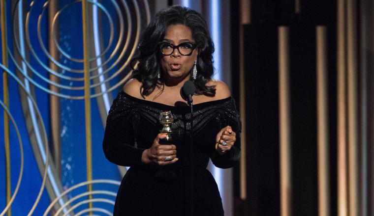 Oprah Winfrey recibió aplausos por su conmovedor discurso. /Foto EFE