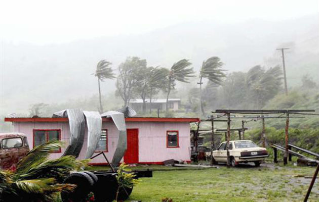 Las casas se han visto afectadas. Foto: EFE 