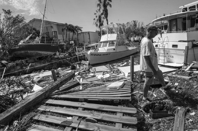 Imágenes de las secuelas dejadas por el huracán Irma, que azotó Puerto Rico en septiembre de 2017. Foto: EFE.