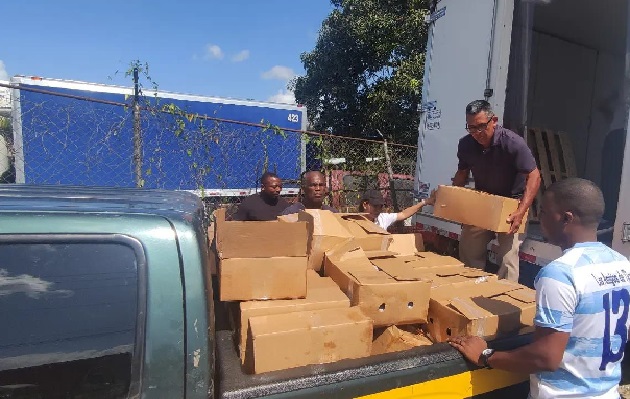 El gobierno destinó para Colón 87,767 productos cárnicos en el programa navidad solidaria para ser dirigido a las comunidades. Foto. Diomedes Sánchez