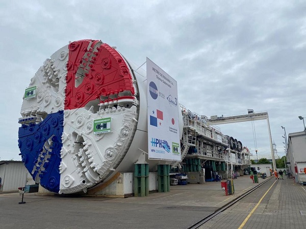 Foto de la tuneladora contratada por Panamá para excavar el túnel de la Línea 3. Foto: Cortesía Metro de Panamá