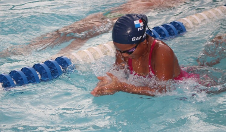 Andrea Garrido, nadadora de los Tigres del Mar de La Chorrera. Foto: Eric Montenegro 