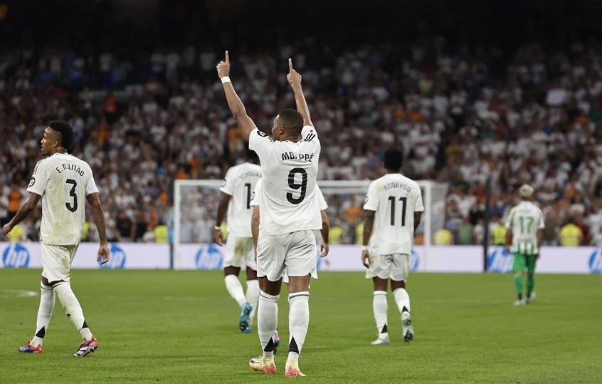 El delantero del Real Madrid Kylian Mbappé. Foto: EFE