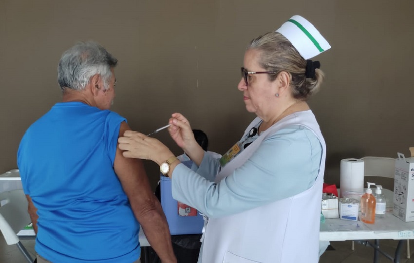 Hubo cerca de 14 puestos de vacunación para abarcar a la mayor cantidad de población posible. Foto. Cortesía Minsa Chiriquí 