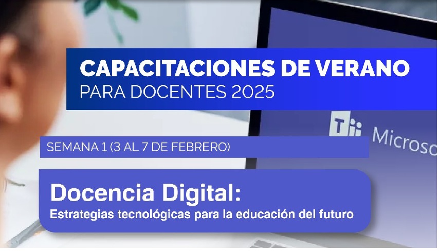 Promoción de la capacitación a los educadores que se realizará en el mes de febrero. Imagen del Meduca