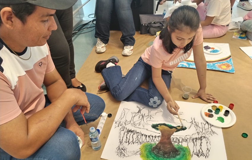 El taller destacó por ser un punto de encuentro para la familia. Foto: Cortesía