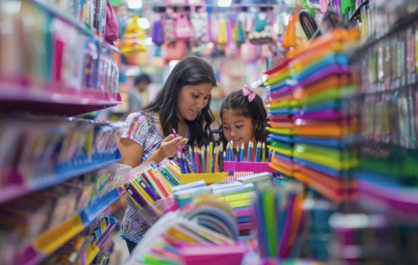 Algunos padres aprovecharon los días de asueto por el Carnaval para hacer las compras. Foto: Ilustrativa / Freepik