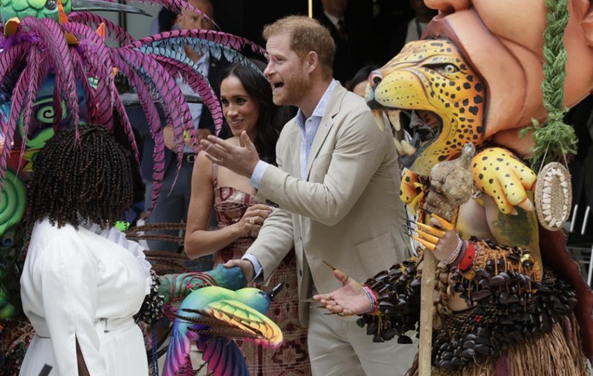 Meghan y Harry. Foto: EFE