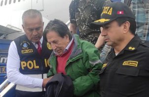 Llegada del expresidente peruano Alejandro Toledo tras ser extraditado de Estados Unidos. Foto: EFE