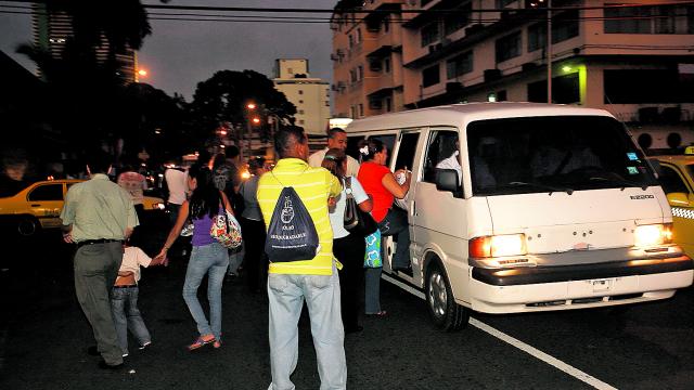 Los conductores del transporte 